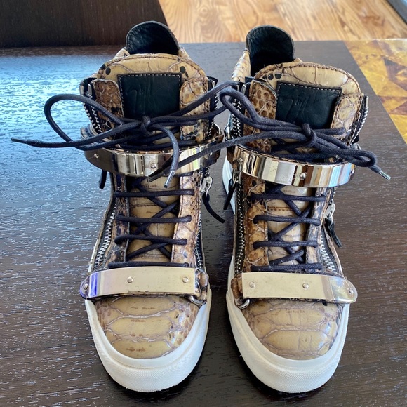 Giuseppe Zanotti London Python Hightop Sneakers - Picture 3 of 10